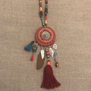 Dreamcatcher long necklace